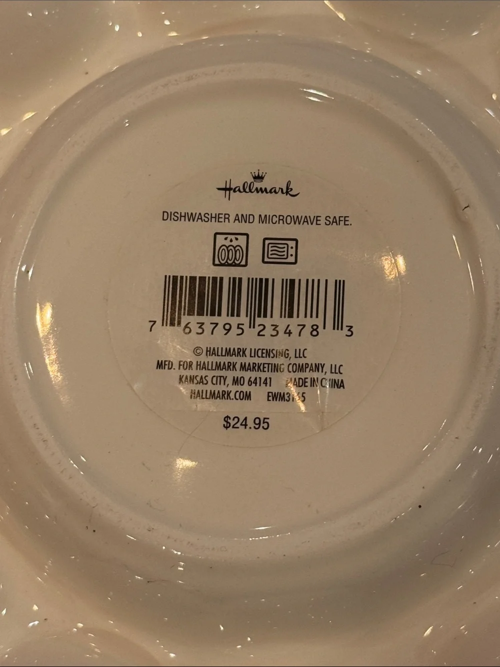 NWT Hallmark Bunny White Deviled Egg Platter Plate Holds 12 Ceramic NEW Easter